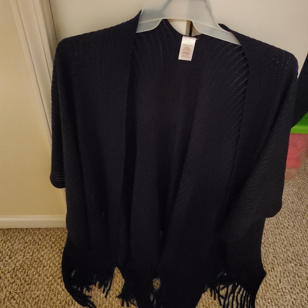 Black shawl one size